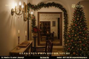 Decoratiuni de Craciun de poveste în Eko Group Vila: eleganță nobiliară și farmec interbelic